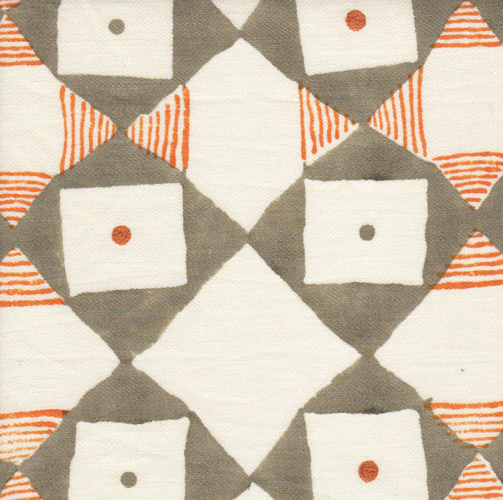 Broadway - Plaza Orange / Drape with rod pocket - 80