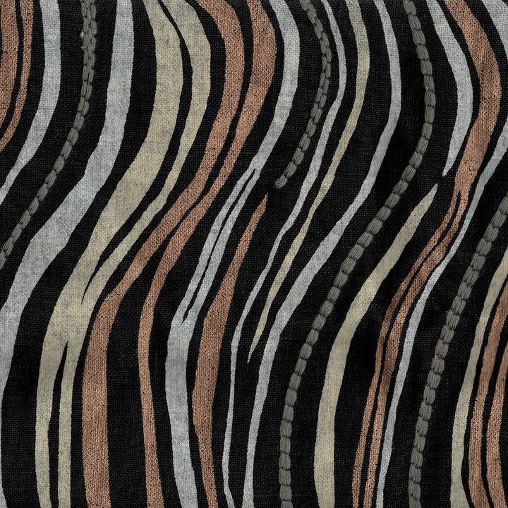 Olema - Glitter Graphite / Small Cut - 1 yard