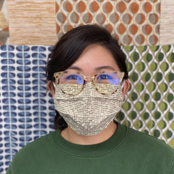 Organic Cotton Mask with Natural Dyes - Pacific (Gray)